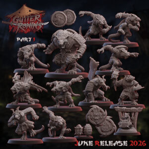 Gutter Ronins Ratmen Team from Ugni Miniatures