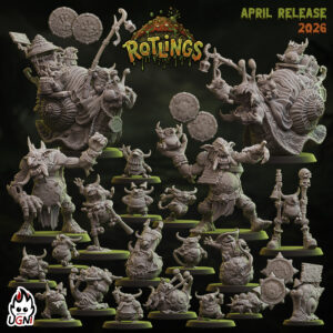 Rotlings Tiny Greenskins Snotlings Team from Ugni Miniatures